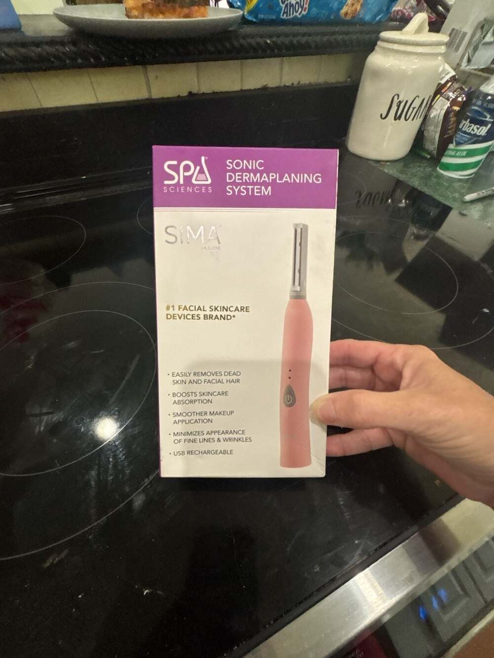 Spa Sciences SIMA Sonic Dermaplaning System Pink